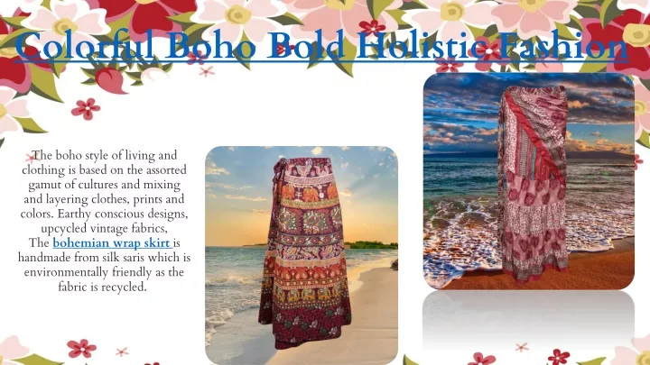 colorful boho bold holistic fashion