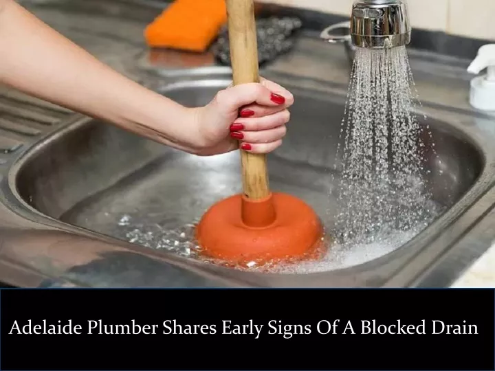 adelaide plumber shares early signs of a blocked