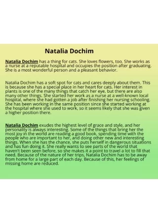 Natalia Dochim  Piktochart Visual Editor