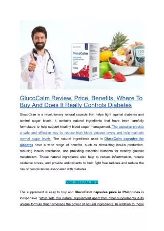 glucocalm review price benefits where