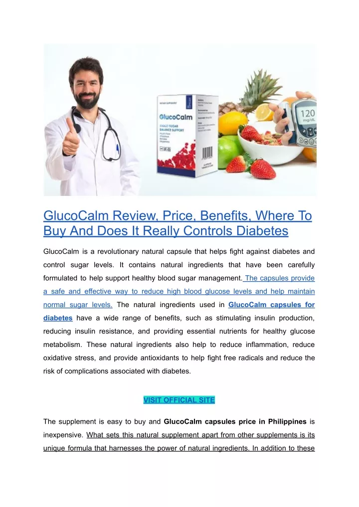 glucocalm review price benefits where