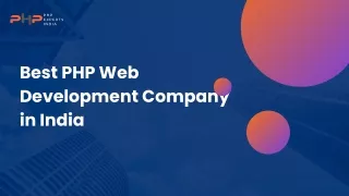 PHP Experts India: Trusted PHP Web Development Company