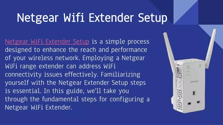netgear wifi extender setup