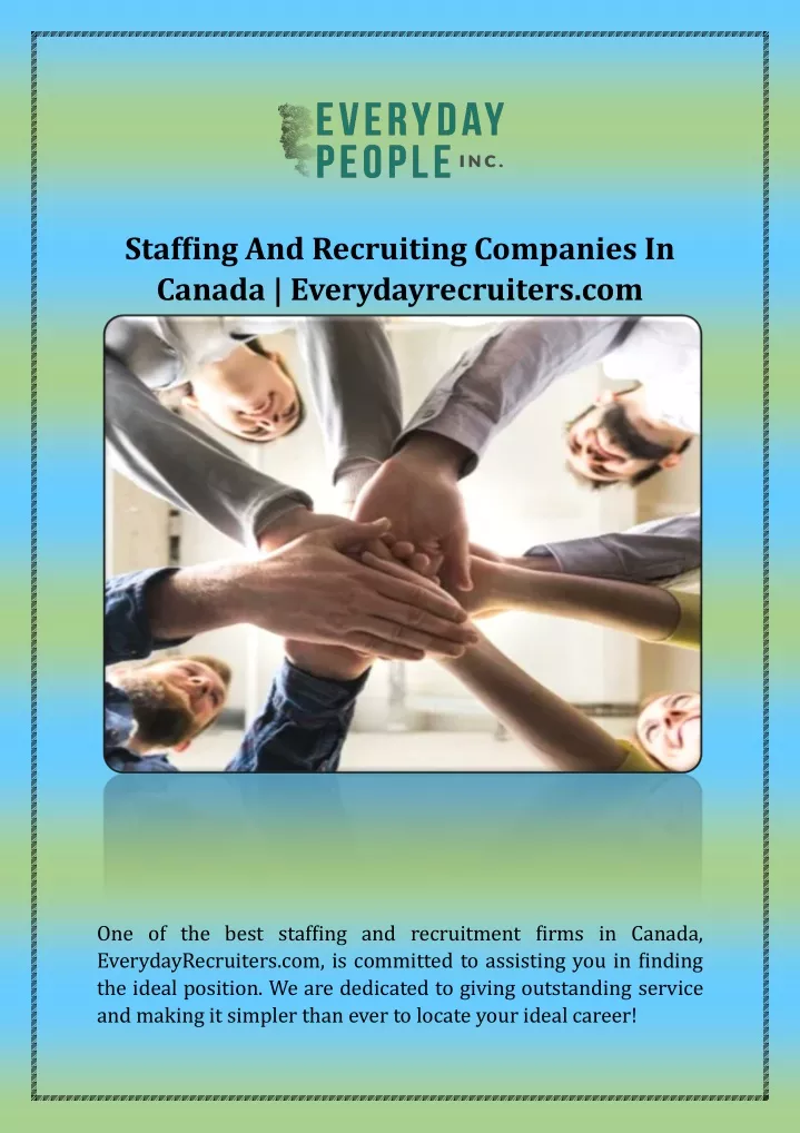 staffing and recruiting companies in canada