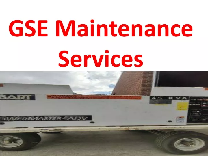 gse maintenance services