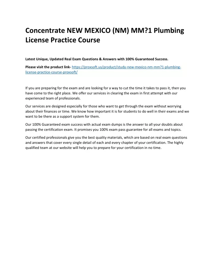 concentrate new mexico nm mm 1 plumbing license