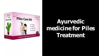 Ayurvedic medicine for piles treatment