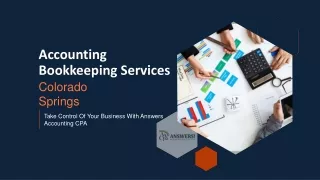 Accounting and Bookkeeping Services in Colorado
