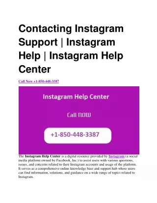 Contacting Instagram Support | Instagram Help | Instagram Help Center