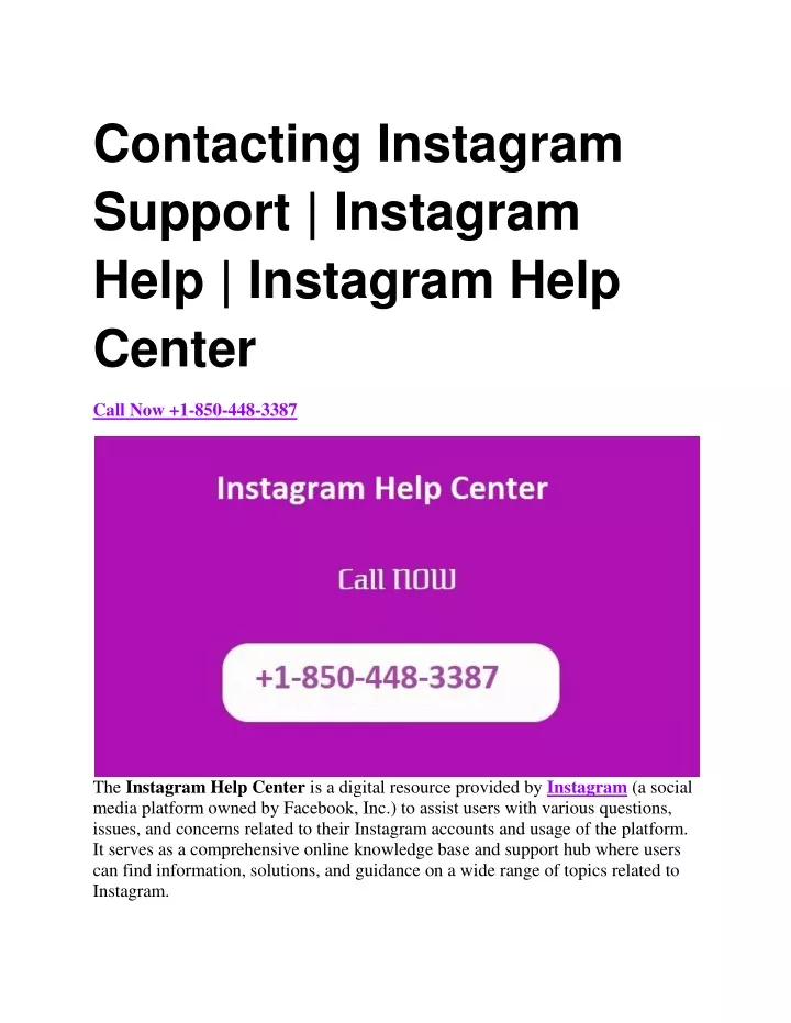 contacting instagram support instagram help