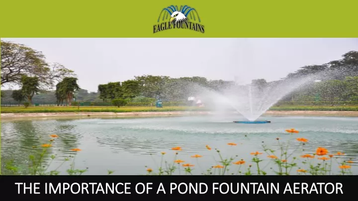 the importance of a pond fountain aerator
