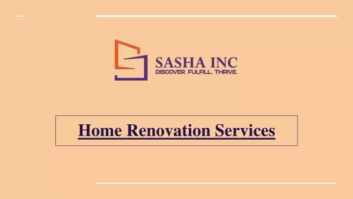 home renovation services