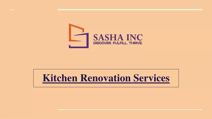 kitchen renovation services