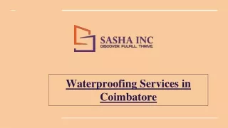 Defying the Elements_ Waterproofing Services in Coimbatore