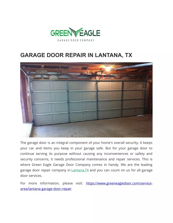garage door repair in lantana tx