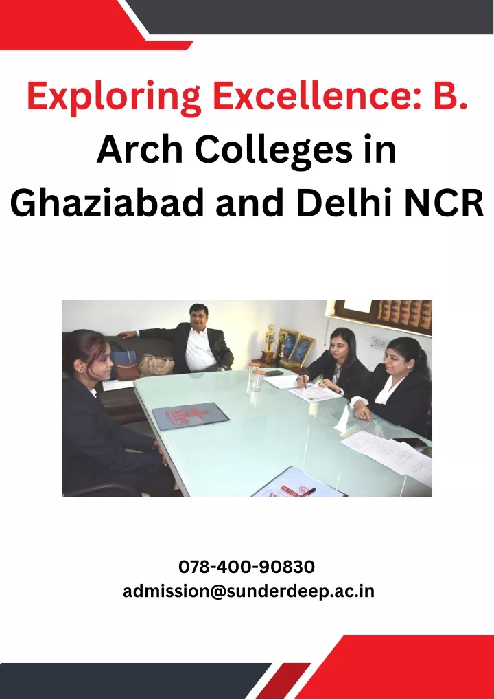 exploring excellence b arch colleges in ghaziabad