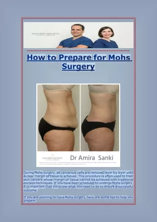 How to Prepare for Mohs Surgery