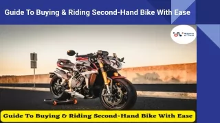 guide to buying riding second hand bike with ease