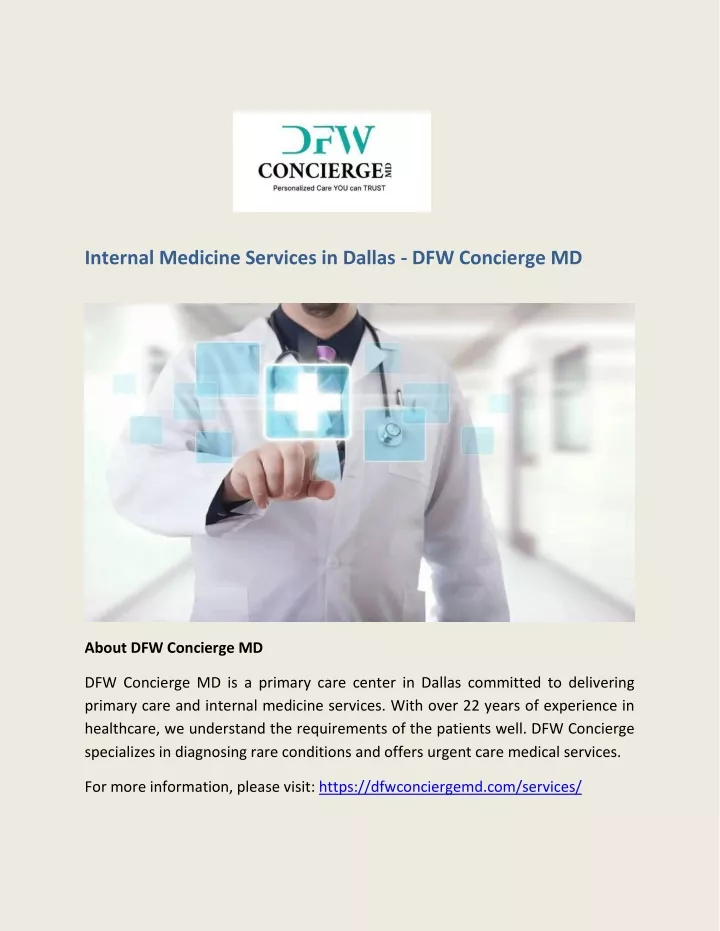 internal medicine services in dallas