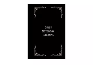 PDF read online Daily Notebook Journal Hardcover Unique perfect Writing material
