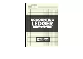 Kindle online PDF 3 Column Ledger Book Accounting Ledger Book Income and Expense
