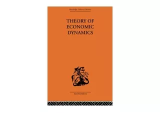 Download PDF Theory of Economic Dynamics free acces
