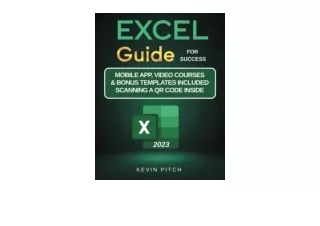 PDF read online Excel Guide for Success Transform Your Work with Microsoft Excel