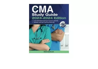 Download PDF CMA Study Guide 2023 2024 Edition Ace the Certified Medical Assista