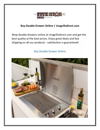 Buy Double Drawer Online Usagrillsdirect