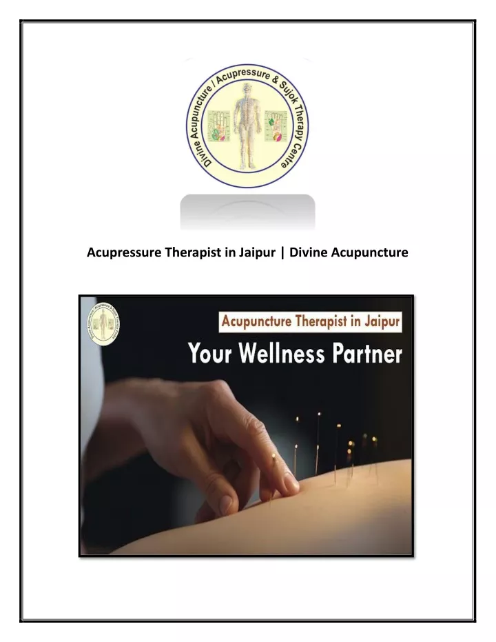 acupressure therapist in jaipur divine acupuncture