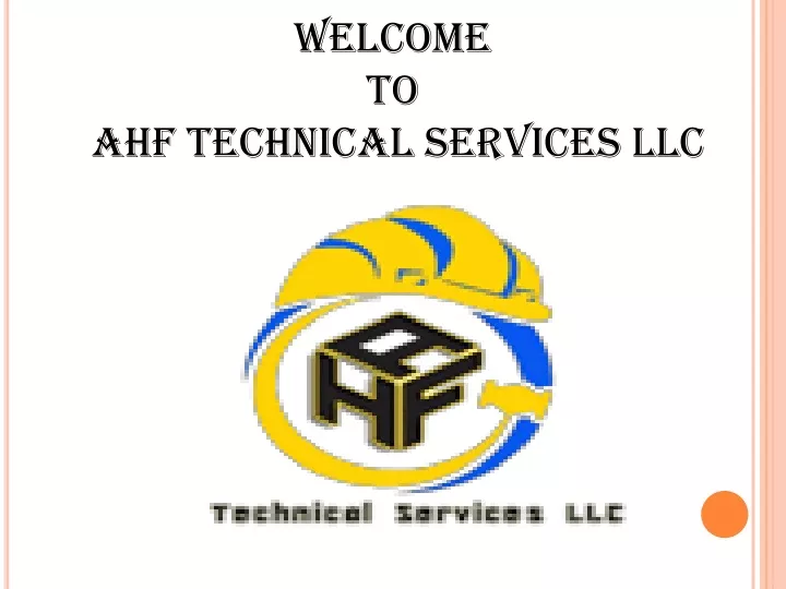 welcome to ahf technical services llc