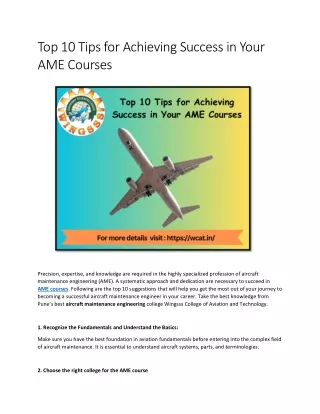 top 10 tips for achieving success in your
