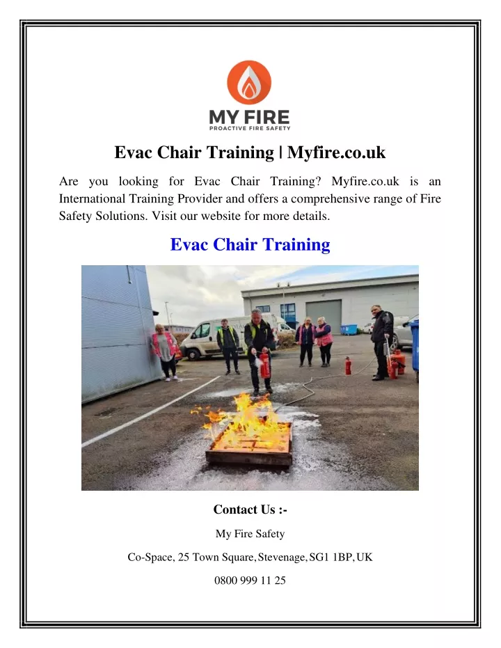 evac chair training powerpoint presentation