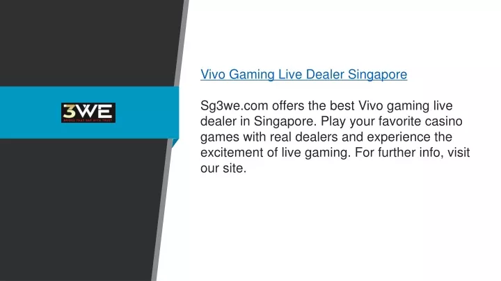 vivo gaming live dealer singapore sg3we