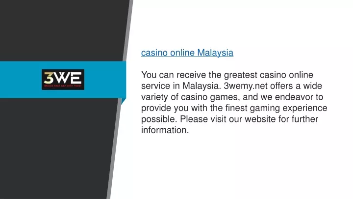 casino online malaysia you can receive