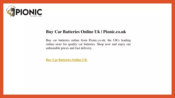 buy car batteries online uk pionic