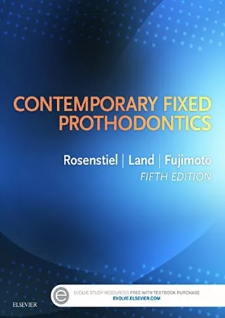 DOWNLOAD [PDF] Contemporary Fixed Prosthodontics - E-Book free