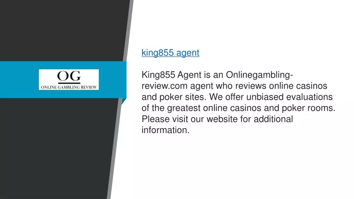 king855 agent king855 agent is an onlinegambling