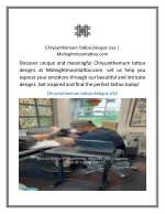 Chrysanthemum Tattoo Designs Usa  Midnightmoontattoo - slide 1