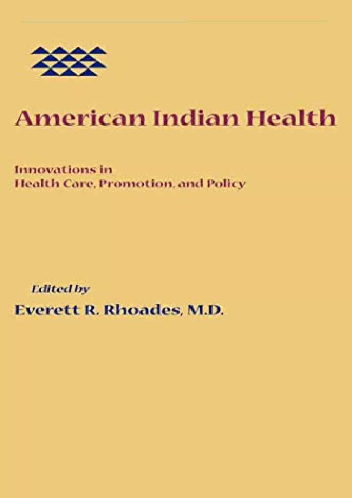 american indian health innovations in health care