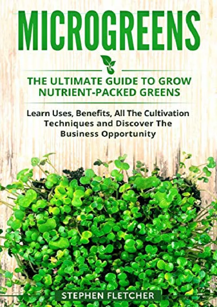 microgreens the ultimate guide to grow nutrient