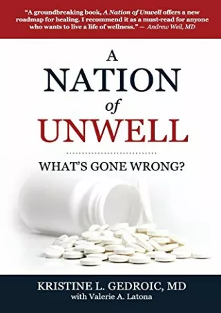 PDF KINDLE DOWNLOAD A Nation of Unwell: What's Gone Wrong? android