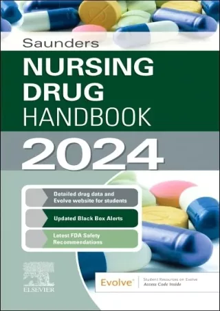 PDF/READ Saunders Nursing Drug Handbook 2024 bestseller