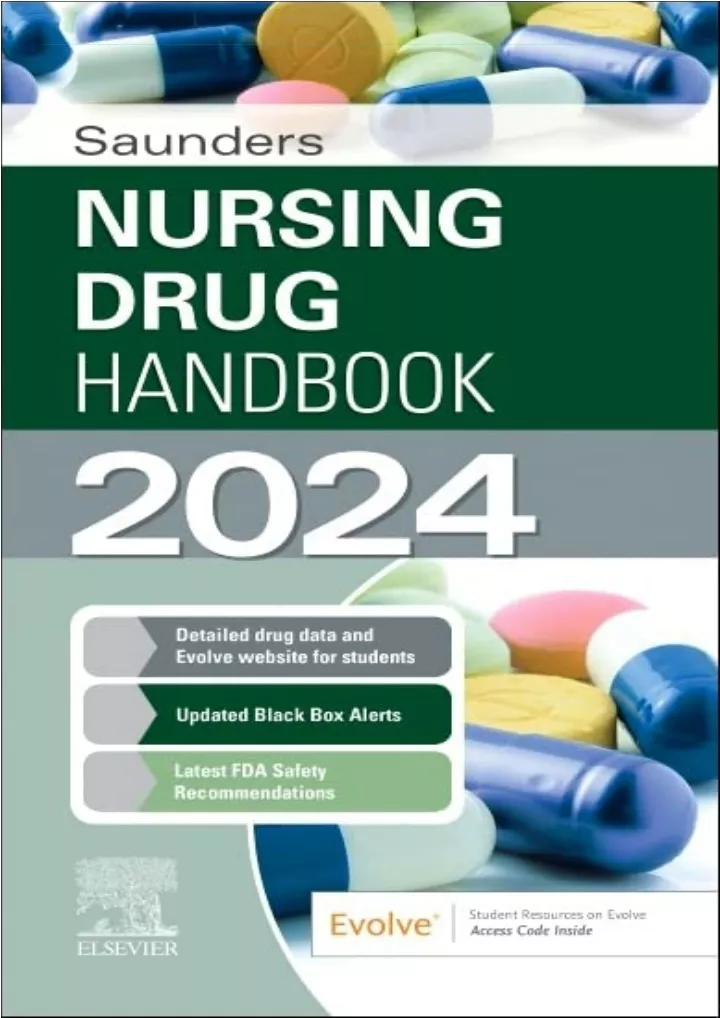saunders nursing drug handbook 2024 download