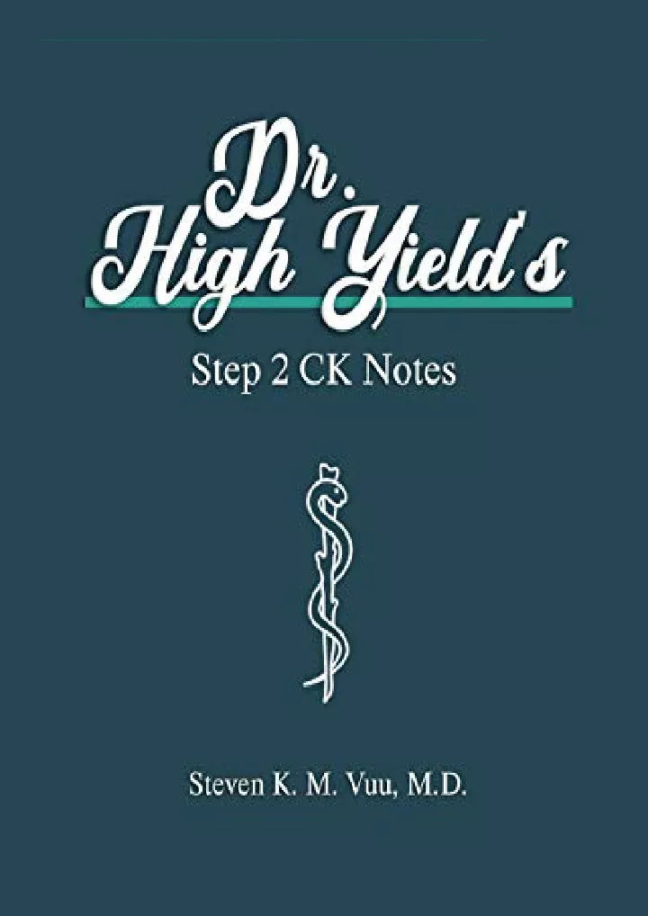 dr high yield s step 2 ck notes download pdf read