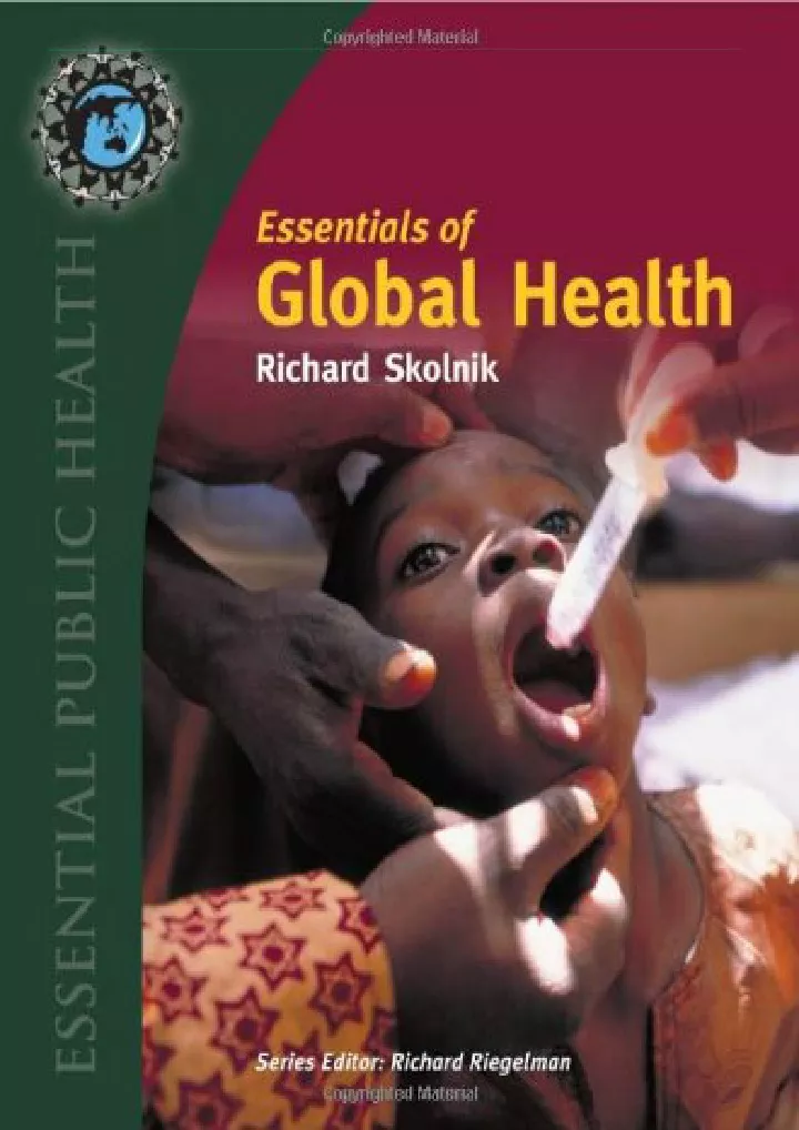 essentials of global health essential public