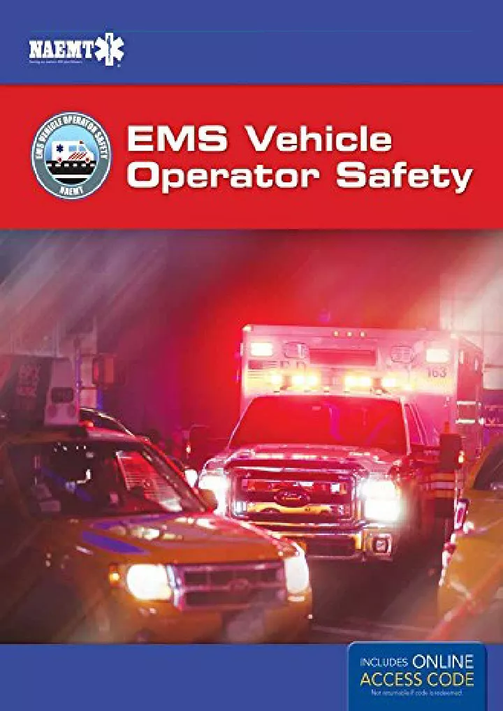 evos ems vehicle operator safety includes ebook