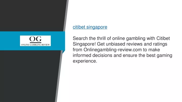 citibet singapore search the thrill of online