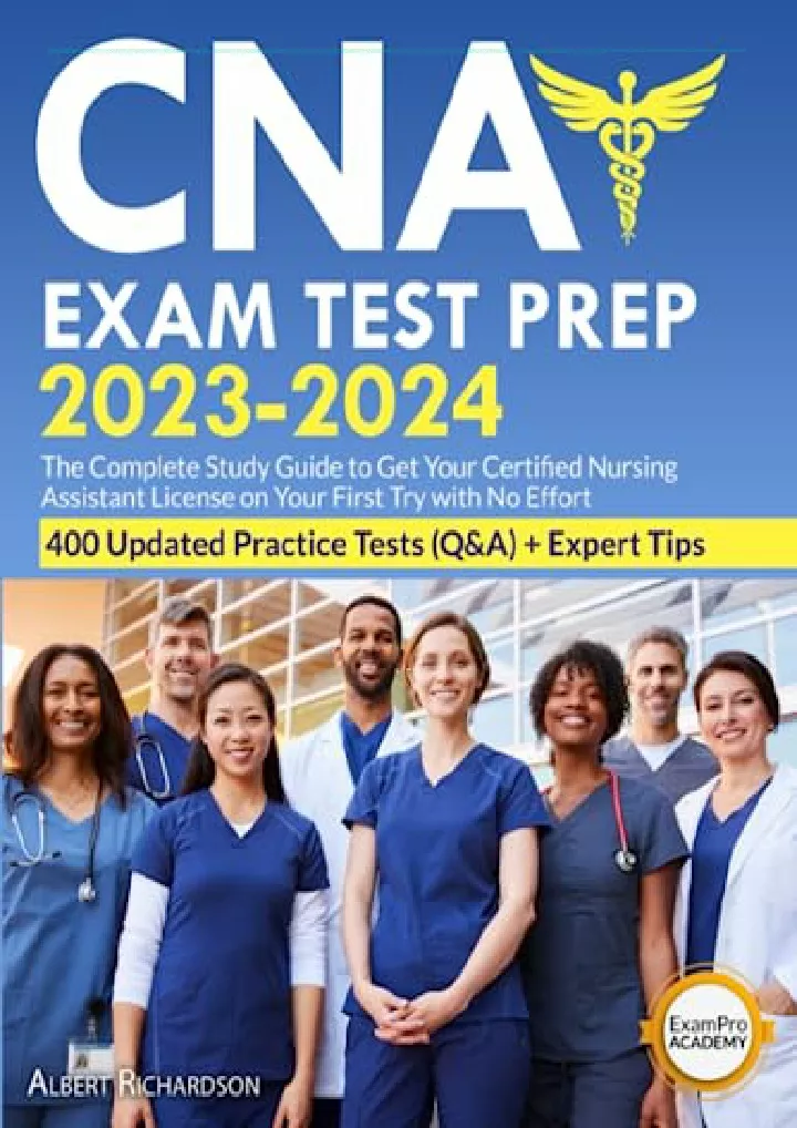 PPT EPUB DOWNLOAD CNA Exam Test Prep 20232024 The Complete Study