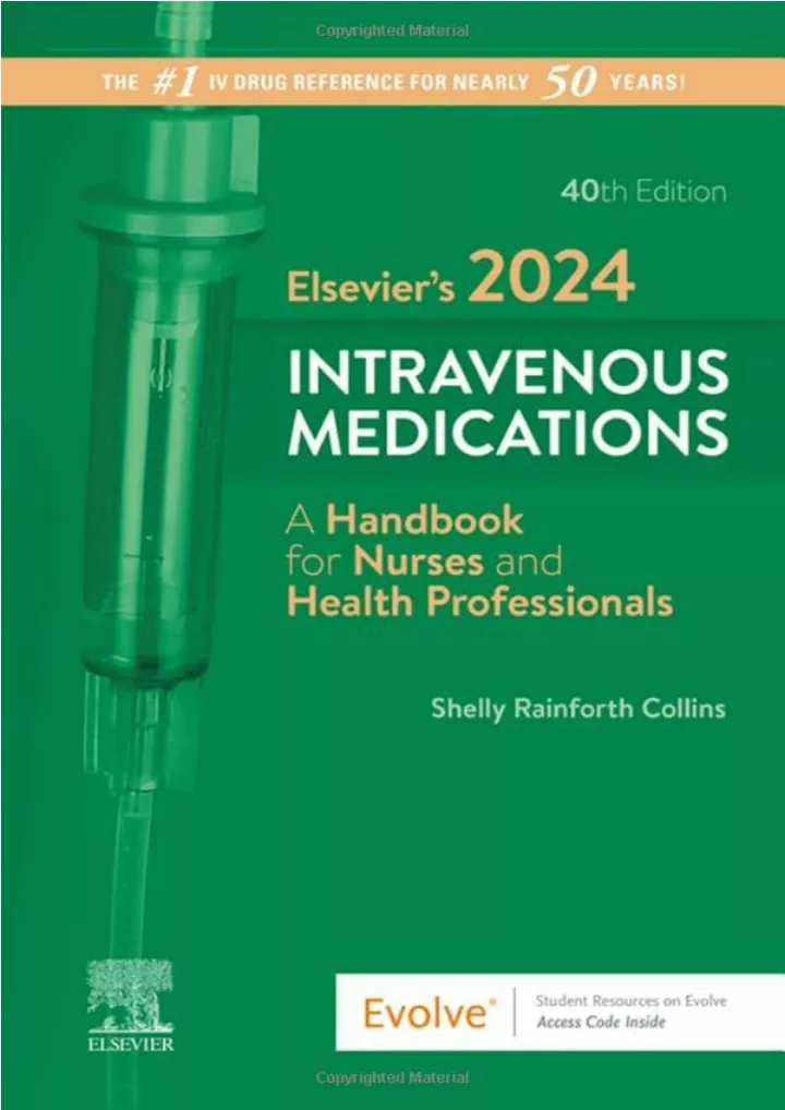 elsevier s 2024 intravenous medications